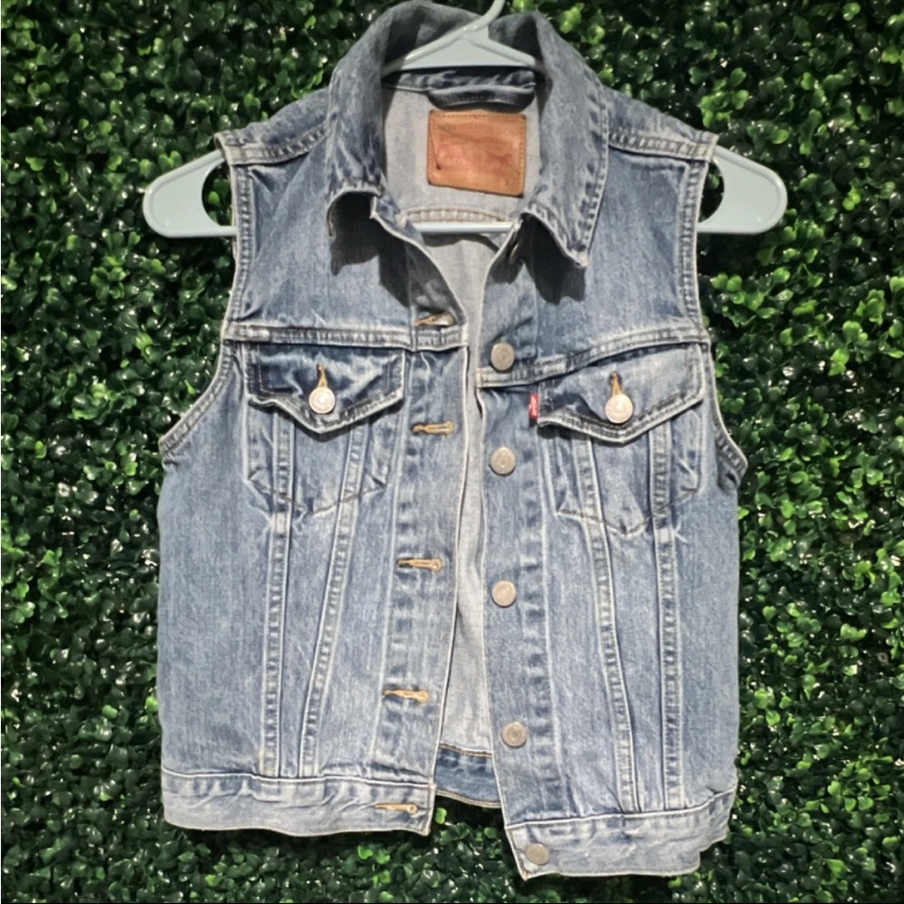 Levi's Blue Denim Vest